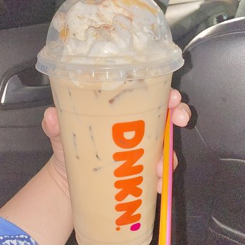 Dunkin' - Two days in a row pumpkin spice signature Iced Latte! - Donuts Near Me - Yuma, Arizona