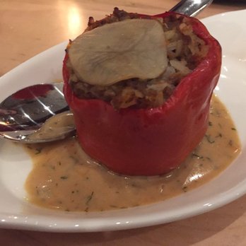 AMBAR Restaurant, Clarendon - Stuffed Pepper (Punjena Paprika) - root veggies, beef & pork - Modern European Near Me - Arlington, Virginia AMBAR Restaurant, Clarendon - Stuffed Pepper (Punjena Paprika) - root veggies, beef & pork - Modern European Near Me - Arlington, Virginia