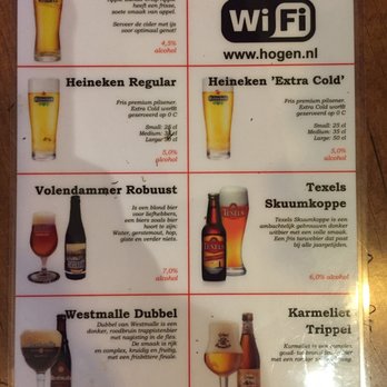 Hogen - Beer list - Barbeque Near Me - Volendam, New Hampshire