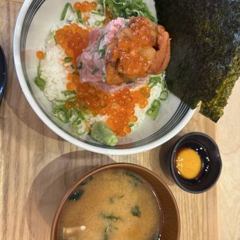 Totoya Aiea - This is the Matsu with a raw egg on the side to mix in. - Japanese Near Me - Aiea, Hawaii Totoya Aiea - This is the Matsu with a raw egg on the side to mix in. - Japanese Near Me - Aiea, Hawaii