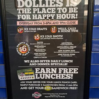 Dollies Pub & Cafe - Specials - Pizza Near Me - Lahaina, Hawaii