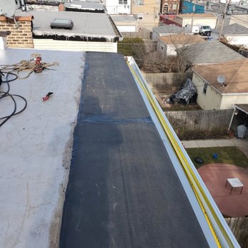B&F Construction - Repair a area on roof using rubber modified - Roofing Near Me B&F Construction - Repair a area on roof using rubber modified - Roofing Near Me