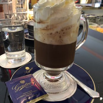 Gerstner - Babara Gerstner Kaffee.  Espresso with Mozart cream liquer. Very yummy with the almond slice! - Patisserie/Cake Shop Near Me - Vienna, 9