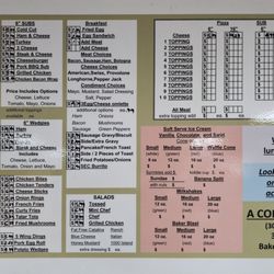A Corner Mart - 9/2/25 A Corner Mart Menu subject to change