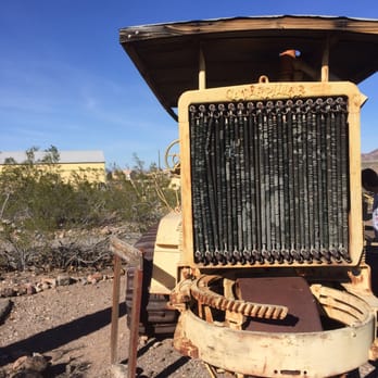 Clark County Museum - Caterpillar equipment in ghost town - Museums Near Me - Henderson, Nevada
