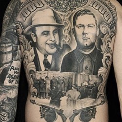 Poor Boys Tattoo - Award winning back piece.