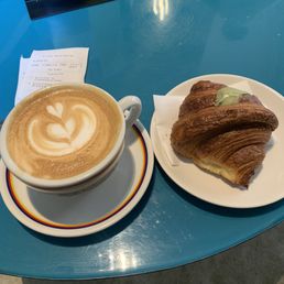 Cappuccino & Pistachio croissant Cappuccino & Pistachio croissant