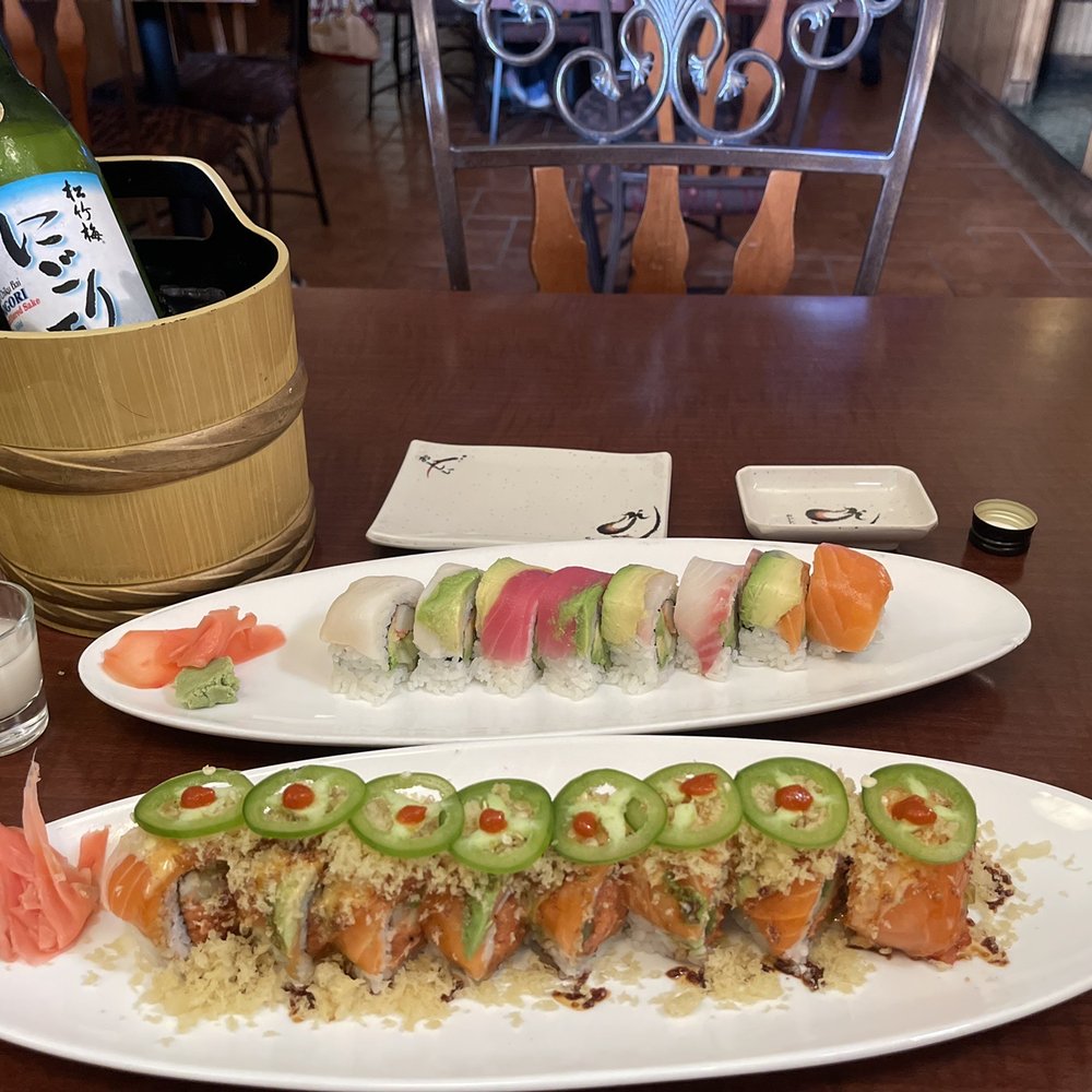 Midori Sushi - Rainbow Roll and Spicy Murphy Roll - Japanese Near Me - Austin, Texas Midori Sushi - Rainbow Roll and Spicy Murphy Roll - Japanese Near Me - Austin, Texas