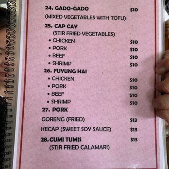 Dapur Indonesia - Menu - Seafood Near Me - Cozumel, ROO