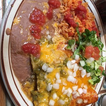Monroe's Restaurant - Enchilada trio platter - Breakfast & Brunch Near Me - Albuquerque, New Mexico