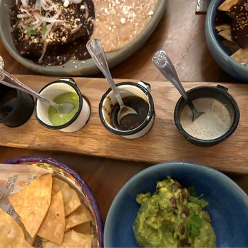 Corazon Comedor - Four salsas - very gourmet - May 2023 - Mexican Near Me - Santa Barbara, California