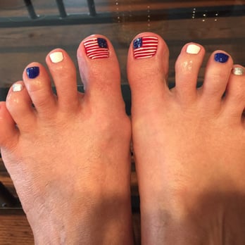 Wendy's Nails - Today, Nancy gave me a festive Fourth of July pedicure. - Nail Salons Near Me - Phoenix, Arizona