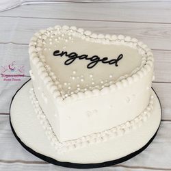Sugarcoated Custom Desserts - Engagement cake