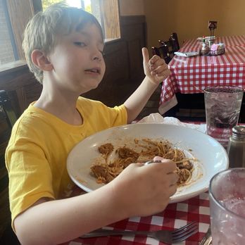 Rocco's Italian Cafe - Spaghetti w/ meatballs and Parmesan special. It got the thumbs up! - Italian Near Me - Richardson, Texas Rocco's Italian Cafe - Spaghetti w/ meatballs and Parmesan special. It got the thumbs up! - Italian Near Me - Richardson, Texas