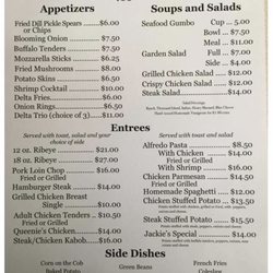 Hilltop Restaurant - Menu