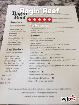 Menu photo 8 Ragin' Reef Frederick, MD