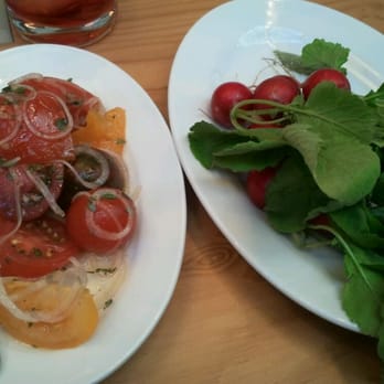 Tramshed - Heritage tomato salad and radishes with celery salt - British Near Me - London, XGL