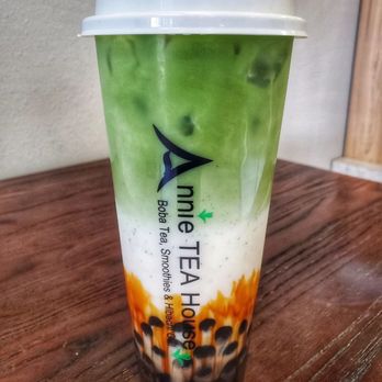Annie’s Tea House - Matcha Brown Sugar Boba Tea - Bubble Tea Near Me - Brandon, Florida
