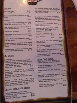 Menu photo 2 Spice Rack Bar & Grill Burleson, TX Menu photo 2 Spice Rack Bar & Grill Burleson, TX