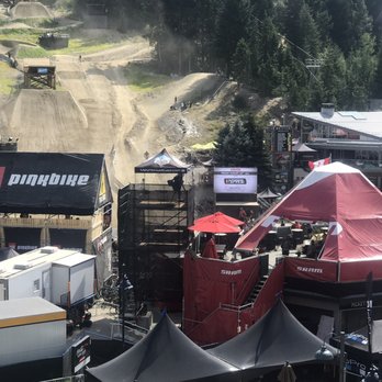 Pan Pacific Whistler Mountainside - View of Crankworkx event from my balcony - Hotels Near Me - Whistler, British Columbia Pan Pacific Whistler Mountainside - View of Crankworkx event from my balcony - Hotels Near Me - Whistler, British Columbia