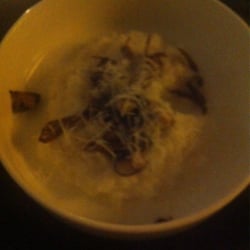 Sloop Wine & Dine - White risotto in a white bowl