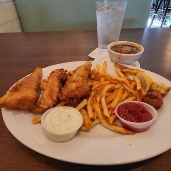Fish City Grill - Fish and chips dinner. - Seafood Near Me - Prosper, Texas