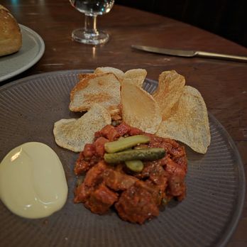 Le Coq - Beef tartare NYE 2026 prefixed menu - French Near Me - La Jolla, California