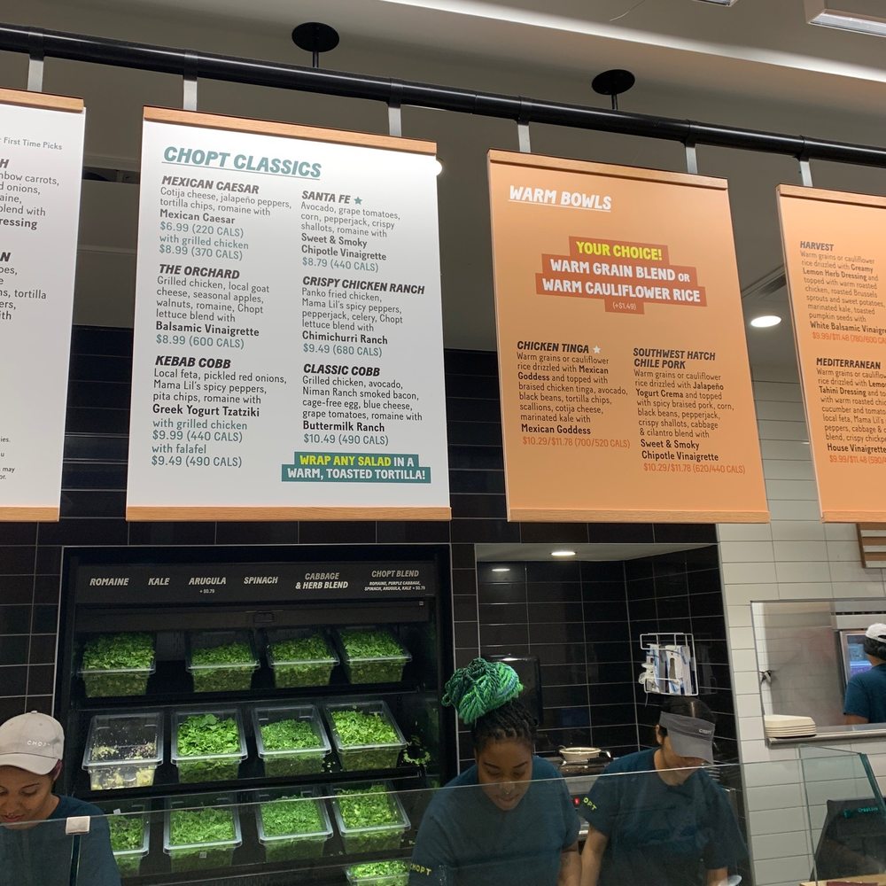 Chopt Creative Salad Co. - Menu continued - Salad Near Me - Atlanta, Georgia
