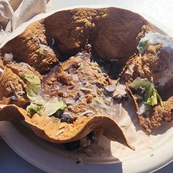 Burn taco salad