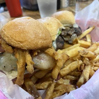 Phil's Icehouse - Triple Mini Basket - Burgers Near Me - Austin, Texas Phil's Icehouse - Triple Mini Basket - Burgers Near Me - Austin, Texas