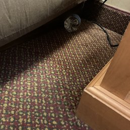 Used water bottle under the bed