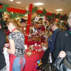 The Annual Danish Christmas Bazaar - The bazaar is in the basement.