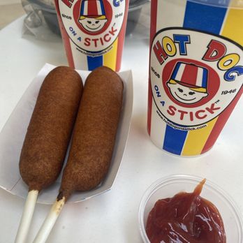 Hot Dog on a Stick - Turkey and beef corn dog - Fast Food Near Me - Cerritos, California