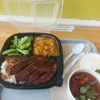 Spring Cafe - Beyond Beef Bento - Vegan Near Me - New York, New York Spring Cafe - Beyond Beef Bento - Vegan Near Me - New York, New York