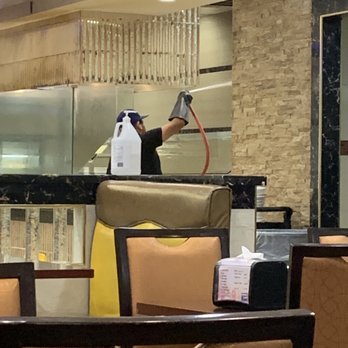 Komi Buffet - This guy was hosing the ceiling & wall of his Mongolian grill area while he was at the other side of the counter next to the buffet area. - Buffets Near Me - Buena Park, California Komi Buffet - This guy was hosing the ceiling & wall of his Mongolian grill area while he was at the other side of the counter next to the buffet area. - Buffets Near Me - Buena Park, California