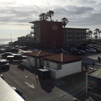 The Wayfarer San Diego - View of the "partial" ocean view. Just need to look over the public bathroom, the Surfer Beach hotel and in between.. - San Diego, CA