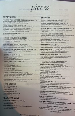 Menu photo 1 Pier W Lakewood, OH
