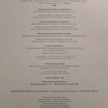 Norman's - Late Winter Tasting Menu - Seafood Near Me - Orlando, Florida Norman's - Late Winter Tasting Menu - Seafood Near Me - Orlando, Florida