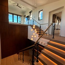 FC Custom Glass - A beautiful custom home in Irvine CA. Modern and sleek.