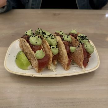 Monkeypod Kitchen - Poke Tacos - New American Near Me - Lahaina, Hawaii