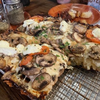 Bricks Corner - Mushroom. Red sauce on the side is a must - Bars Near Me - Salt Lake City, Utah