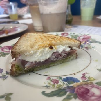 Terra Cafe - Burrata Prosciutto Pesto Sandwich - Coffee & Tea Near Me - Monroe, Connecticut