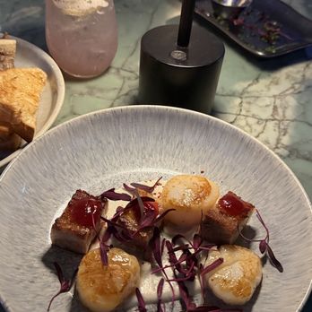 Tango - Pork and scallops - Tapas/Small Plates Near Me - Laguna Beach, California Tango - Pork and scallops - Tapas/Small Plates Near Me - Laguna Beach, California