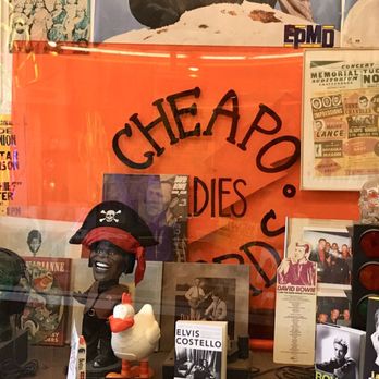 Cheapo Records - The outside window of Cheapo Records - Vinyl Records Near Me - Cambridge, Massachusetts