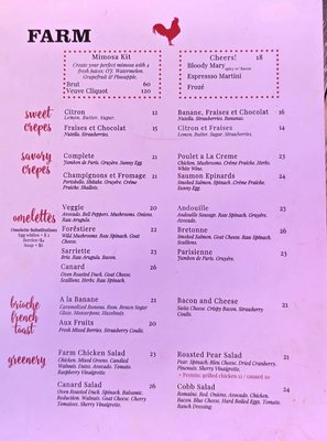 Menu photo 1 FARM Palm Springs, CA