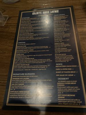 Menu photo 8 Granite House Lounge Fredericksburg, TX Menu photo 8 Granite House Lounge Fredericksburg, TX