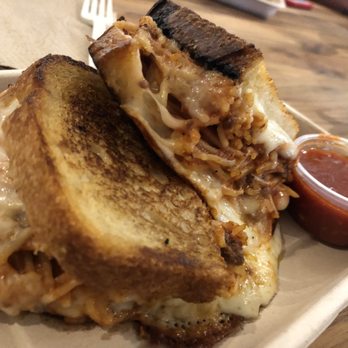 Burnt Crumbs - Spaghetti grilled cheese - New American Near Me - Irvine, California