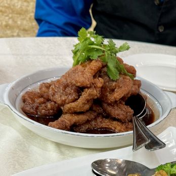 Crown One - Pork Chop Peking Style (way too much vinegar in the sauce) - Dim Sum Near Me - Flushing, New York