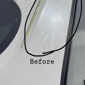 Detail 2 U - This is the before photo showing all the swirl gouges from a previous company's ceramic coating application. - Auto Detailing Near Me - Rancho Cucamonga, California