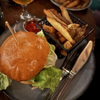 Bar Hygge - Burger and fries were really good - Comfort Food Near Me - Philadelphia, Pennsylvania